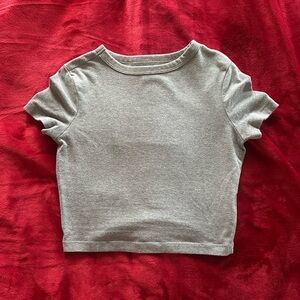 Wild Fable Heather Gray Crop Top
